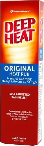 healthylife Deep Heat Original Heat Rub Pain Relief offer