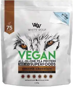 healthylife White Wolf Vegan Protein With Superfoods Smooth Chocolate offer