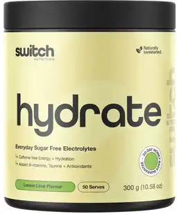 healthylife Switch Nutrition Hydrate Sugar Free Electrolytes Lemon Lime offer