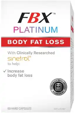 healthylife Naturopathica FBX Platinum Body Fat Loss 60 Capsules offer