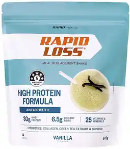 healthylife Rapid Loss High Protein Meal Replacement Shake Vanilla offer