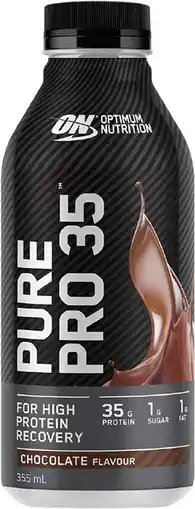 healthylife Optimum Nutrition Pure Pro 35 Protein Shake Chocolate offer