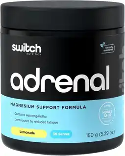 healthylife Switch Nutrition Adrenal Magnesium Support Formula Lemonade offer