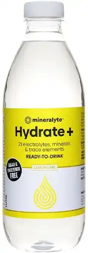 healthylife Mineralyte Hydrate+ Ready To Drink Lemon/Lime offer