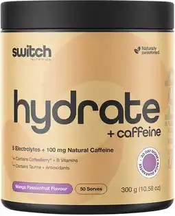 healthylife Switch Nutrition Hydrate + Caffeine Mango Passionfruit offer