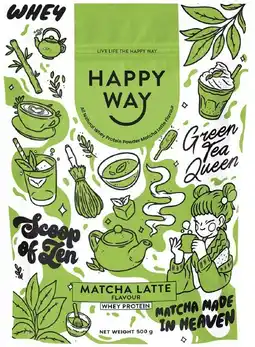 healthylife Happy Way Whey Protein Powder Matcha Latte offer