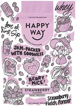 healthylife Happy Way Whey Protein Powder Strawberry offer