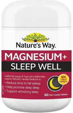 healthylife Nature's Way Magnesium + Sleep Well 60 Tablets offer