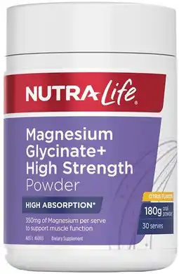 healthylife Nutra-Life Magnesium Glycinate+ High Strength Powder offer