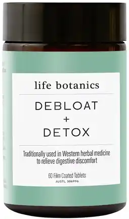 healthylife ﻿﻿﻿﻿Life Botanics DeBloat and Detox 60 Tablets offer