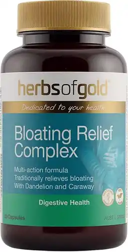 healthylife Herbs of Gold Bloating Relief Complex 60 Capsules offer