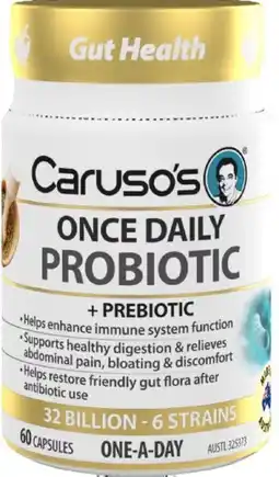 healthylife Carusos Once Daily Probiotic 60 Capsules offer
