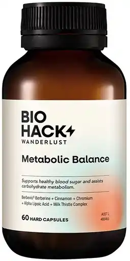 healthylife Wanderlust BioHack Wanderlust Metabolic Balance 60 Capsules offer