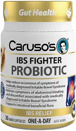 healthylife Caruso's Probiotic - IBS Fighter 30 Capsules offer
