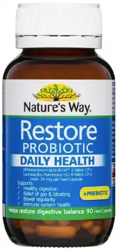 healthylife Nature's Way Restore Probiotic Daily Health 90 Capsules offer