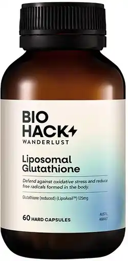 healthylife Wanderlust BioHack Wanderlust Liposomal Glutathione Capsules offer