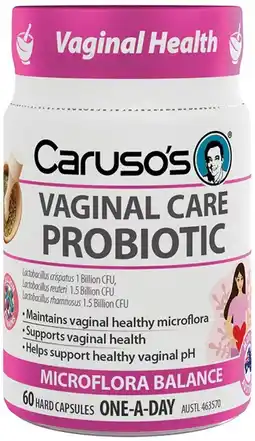 healthylife Caruso's Vaginal Care Probiotic 60 Capsules offer