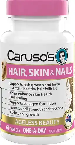 healthylife Caruso's Hair Skin and Nails 60 Tablets offer