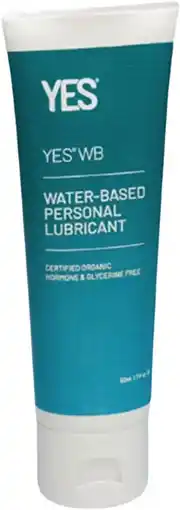 healthylife Yes Organic Lubricants WB Water Based Personal Lubricant offer