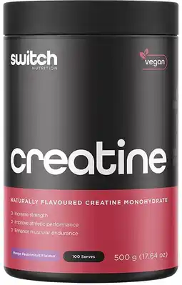 healthylife Switch Nutrition Creatine Monohydrate Powder Mango Passionfruit offer