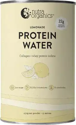 healthylife Nutra Organics Protein Water Lemonade offer
