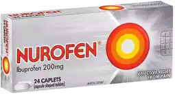 healthylife Nurofen Ibuprofen 200mg Pain Relief Caplets offer