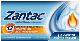 healthylife Zantac Heartburn & Indigestion Relief 150mg - 14 Tablets offer