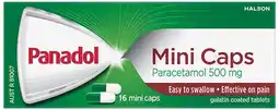 healthylife Panadol Mini Caps 500mg Paracetamol offer