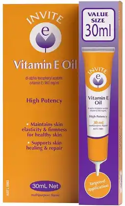 healthylife Invite E Vitamin E Oil Tube offer