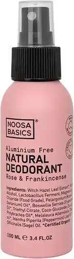 healthylife Noosa Basics Rose & Frankincense Deodorant Spray offer
