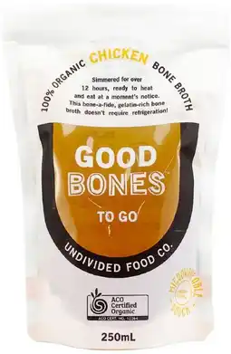 healthylife Undivided Food Co Good Bones Certified Organic Chicken Bone Broth offer