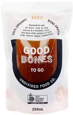 healthylife Undivided Food Co Good Bones Certified Organic Beef Bone Broth offer