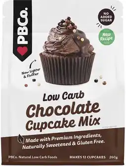healthylife PBCo. Low Carb Chocolate Cupcake Mix offer