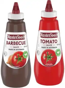 IGA MasterFoods Squeezy Sauce 475‑500mL Selected Varieties offer