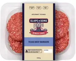 IGA Slape & Sons Texas Beef Burgers offer