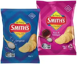 IGA Smith’s Crinkle Cut Chips Selected Varieties offer
