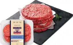 IGA Slape & Sons Gourmet Range Texas Beef Burgers offer