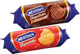 IGA McVitie’s Digestive Biscuits 232‑355g Selected Varieties offer