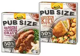 IGA McCain Pub Size Frozen Meal 480‑500g Selected Varieties offer