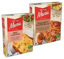 IGA On The Menu Frozen Meal Selected Varieties offer