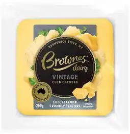 IGA Brownes Cheddar Cheese Selected Varieties offer