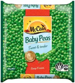 IGA McCain Baby Peas offer