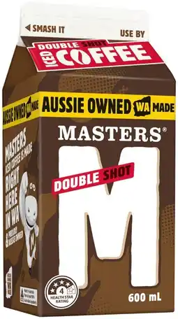 IGA Masters Flavoured Milk Selected Varieties offer