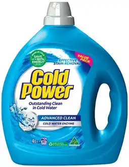 IGA Cold Power Laundry Liquid Selected Varieties offer