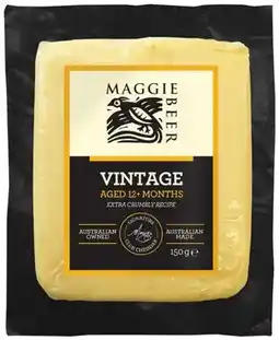 IGA Maggie Beer Cheddar Cheese Selected Varieties offer