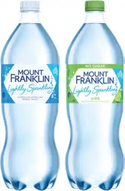 IGA Mount Franklin Lightly Sparkling Water Selected Varieties offer
