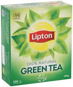 IGA Lipton 100% Natural Green Tea Bags offer