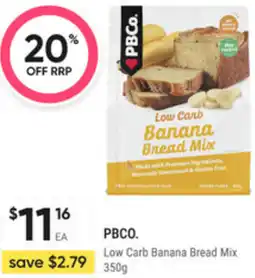 healthylife PBCO. Low Carb Banana Bread Mix offer
