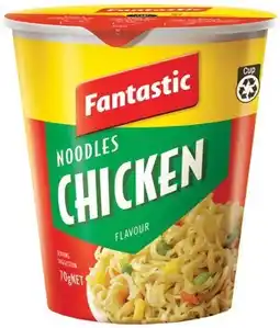 IGA Fantastic Cup Noodles 70g or Bowl Noodles 85g Selected Varieties offer