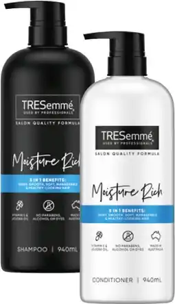 IGA TRESemmé Shampoo or Conditioner 940mL Selected Varieties offer